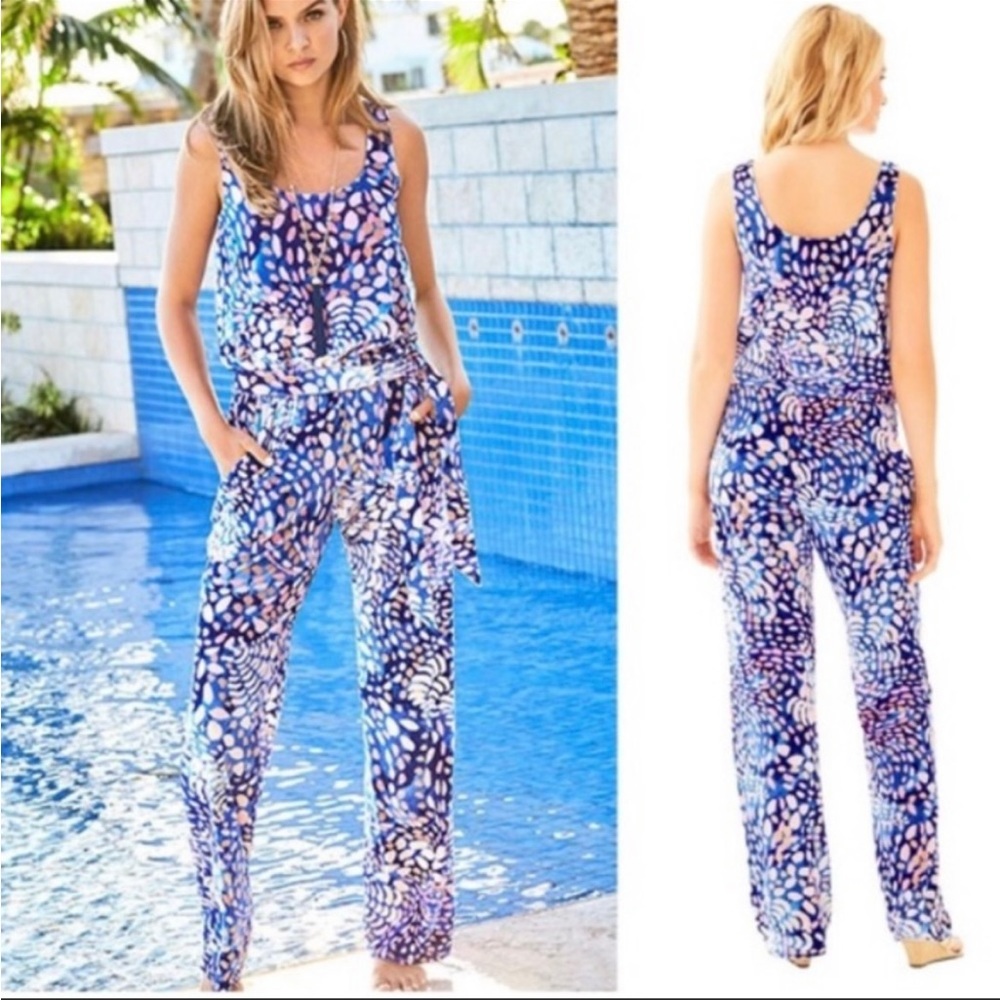 Lilly Pulitzer velour jumpsuit